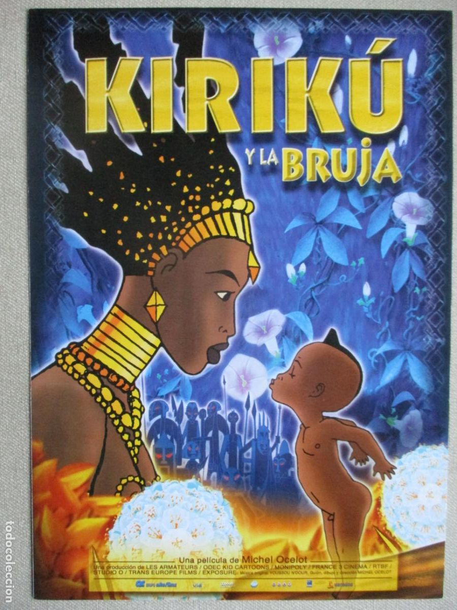 Kino: KIRIKU Y LA BRUJA. GUIA ORIGINAL ESTRENO. PEDIDO MINIMO EN GUIAS 10 EUROS.