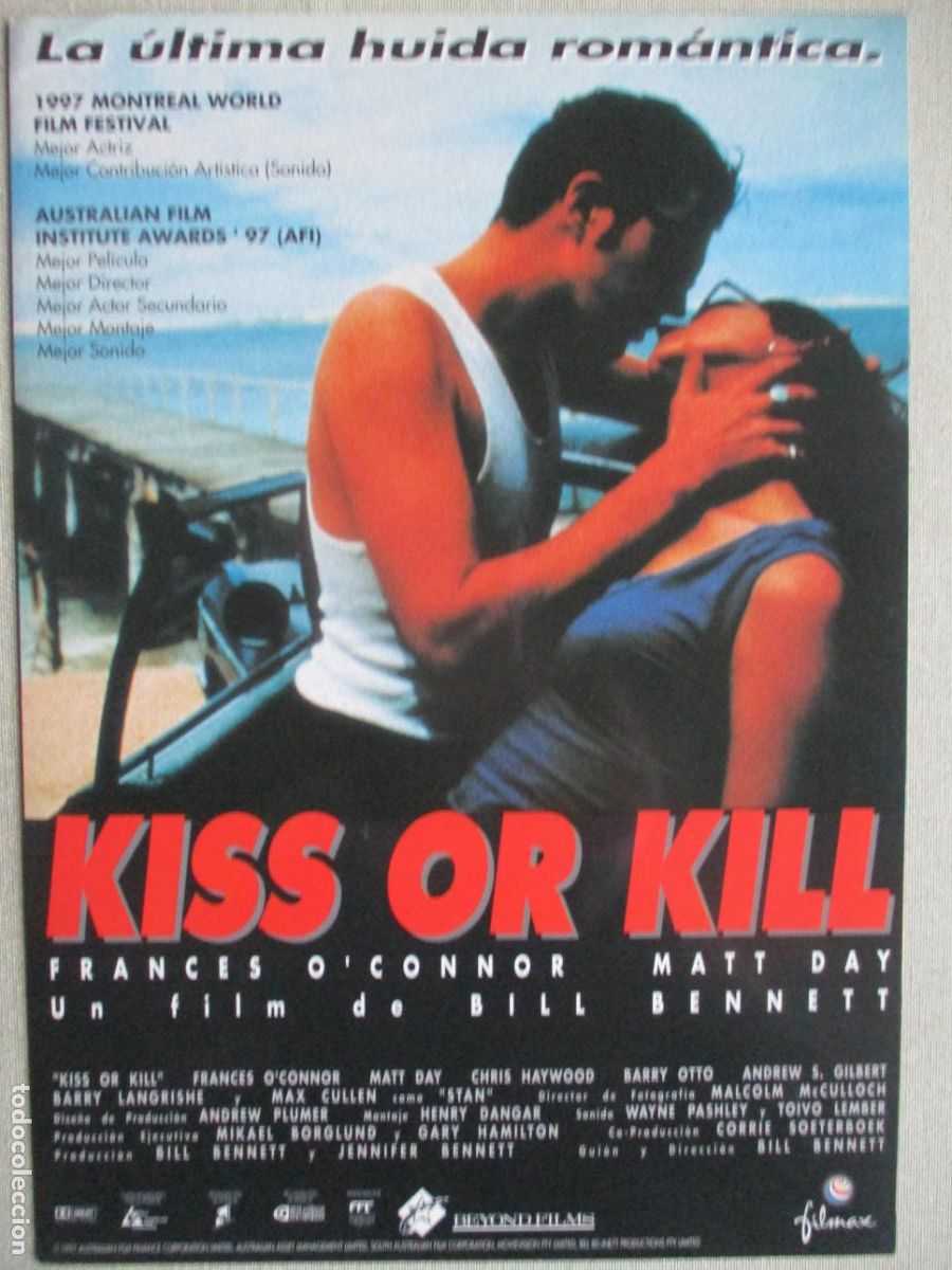 Kino: KISS OR KILL. GUIA ORIGINAL ESTRENO. PEDIDO MINIMO EN GUIAS 10 EUROS.