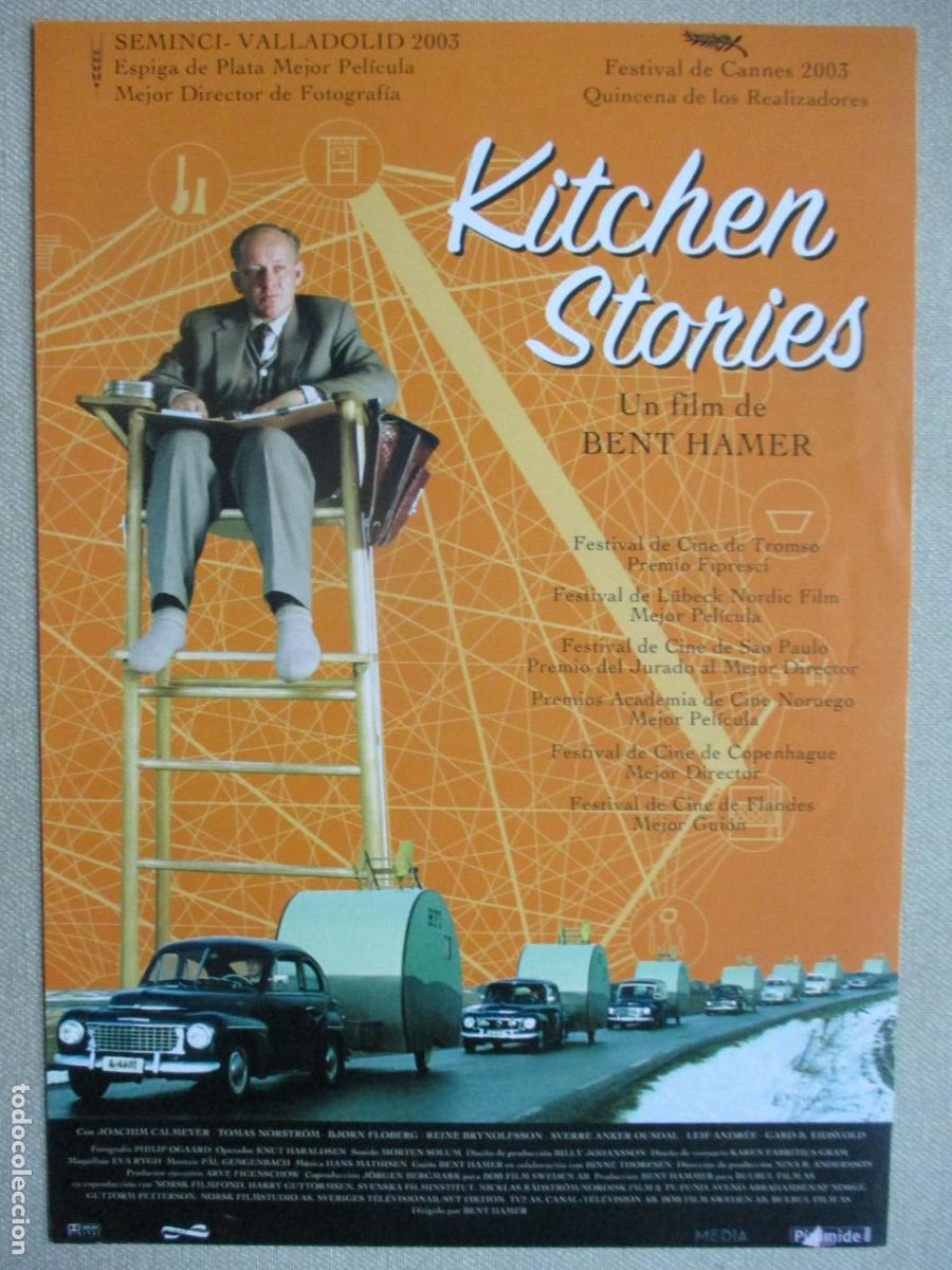Kino: KITCHEN STORIES. GUIA ORIGINAL ESTRENO. PEDIDO MINIMO EN GUIAS 10 EUROS.