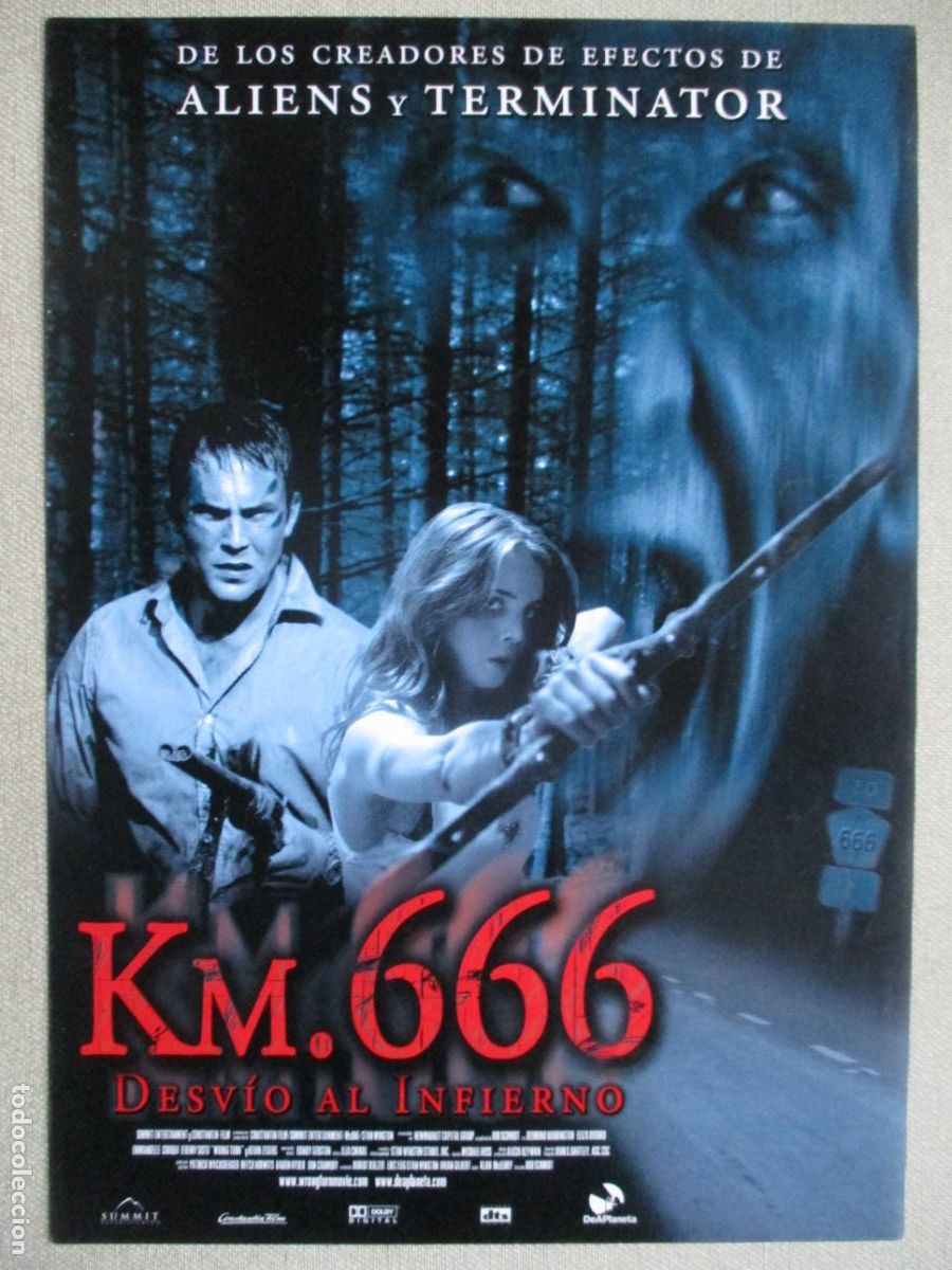 Kino: KM. 666 DESVIO AL INFIERNO. GUIA ORIGINAL ESTRENO. PEDIDO MINIMO EN GUIAS 10 EUROS.