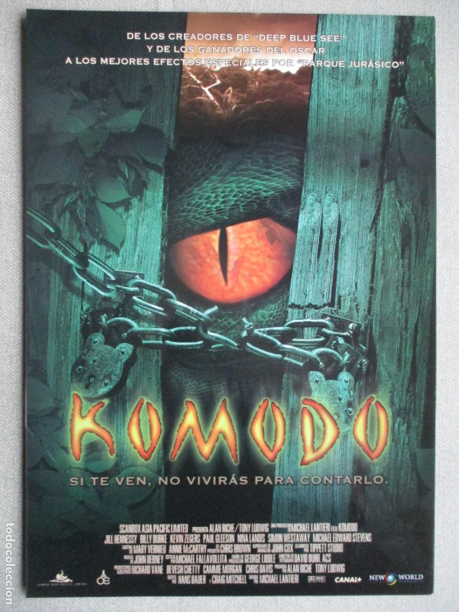 Kino: KOMODO. GUIA ORIGINAL ESTRENO. PEDIDO MINIMO EN GUIAS 10 EUROS.