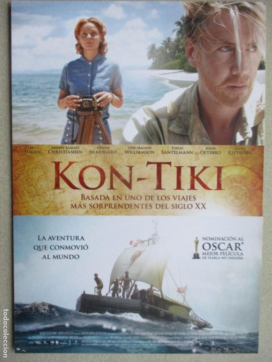 Kino: KON-TIKI. GUIA ORIGINAL ESTRENO. PEDIDO MINIMO EN GUIAS 10 EUROS.