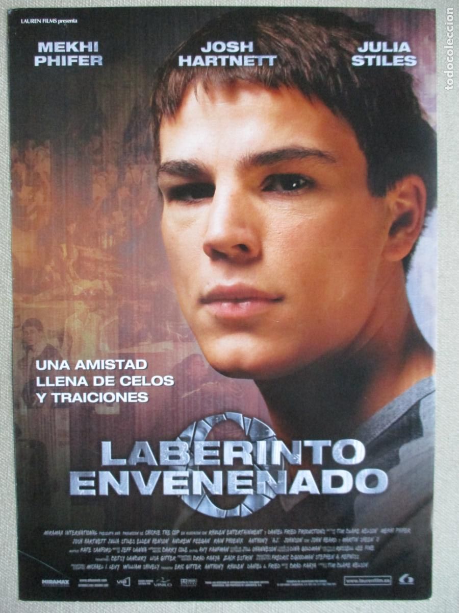 Kino: LABERINTO ENVENENADO. GUIA ORIGINAL ESTRENO. PEDIDO MINIMO EN GUIAS 10 EUROS.