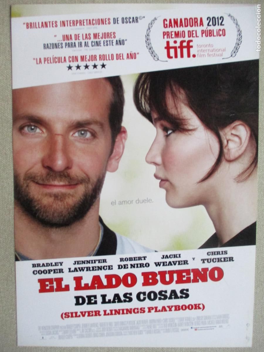 Kino: EL LADO BUENO DE LAS COSAS. GUIA ORIGINAL ESTRENO. PEDIDO MINIMO EN GUIAS 10 EUROS.