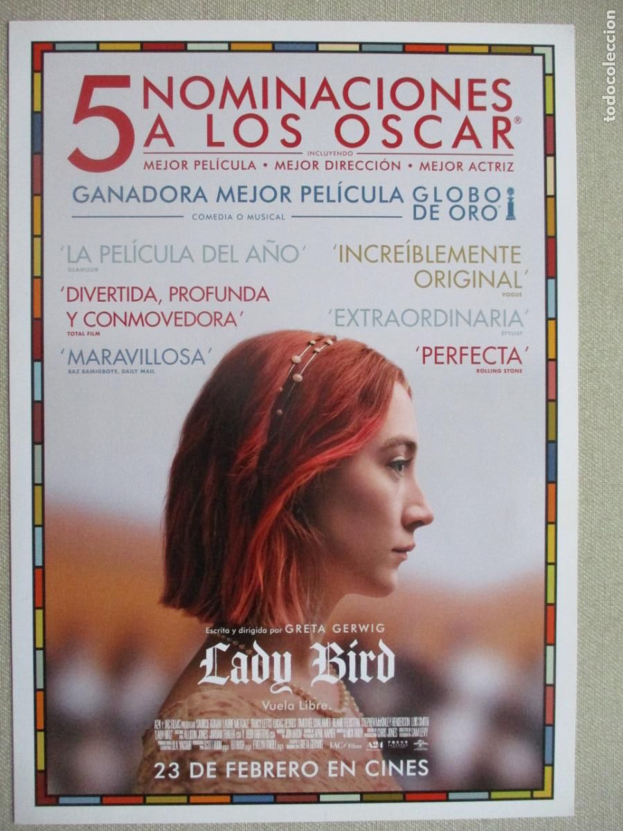 Kino: LADY BIRD. GUIA ORIGINAL ESTRENO. PEDIDO MINIMO EN GUIAS 10 EUROS.