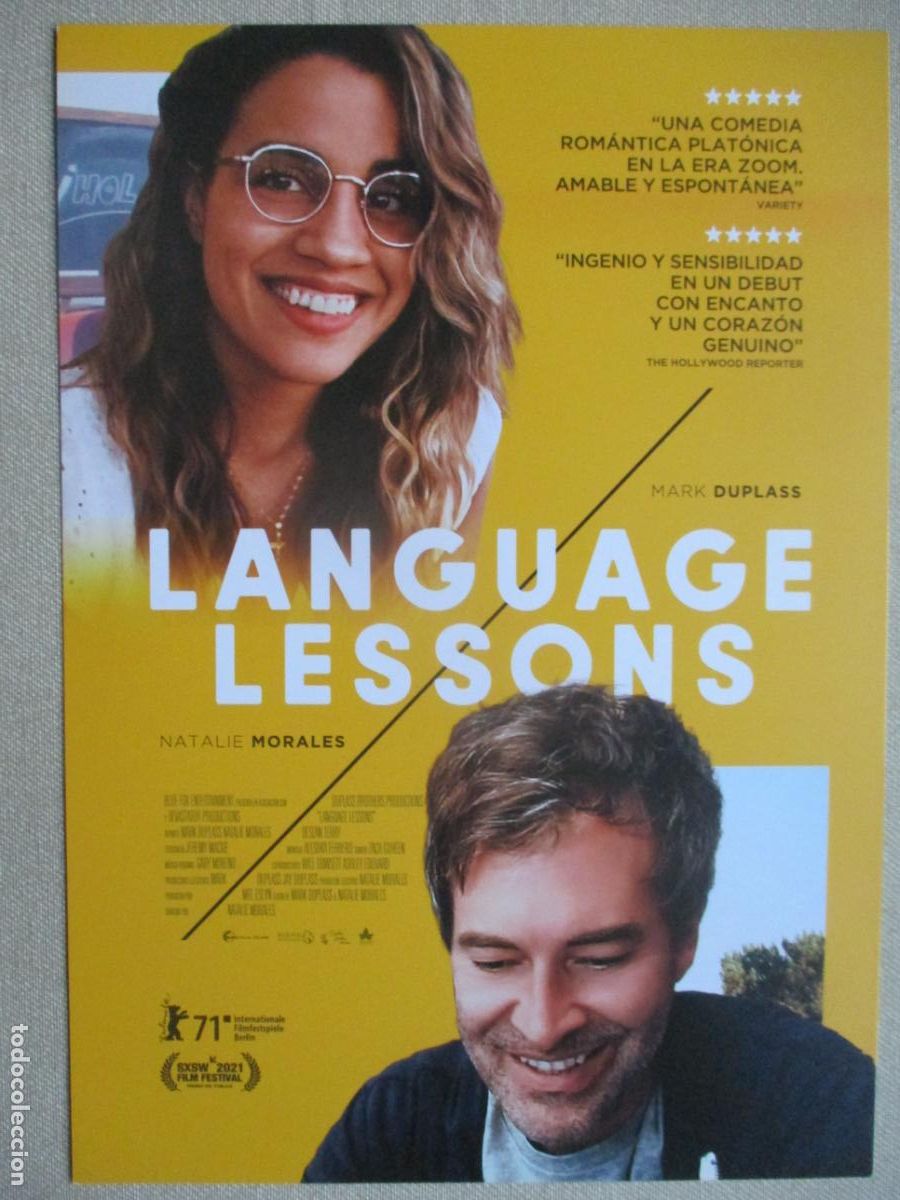 Kino: LANGUAGE LESSONS. GUIA ORIGINAL ESTRENO. PEDIDO MINIMO EN GUIAS 10 EUROS.