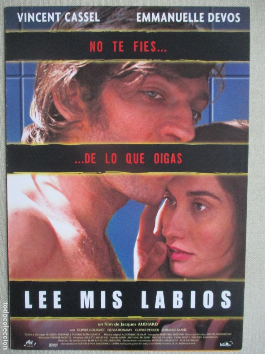 Kino: LEE MIS LABIOS. GUIA ORIGINAL ESTRENO. PEDIDO MINIMO EN GUIAS 10 EUROS.