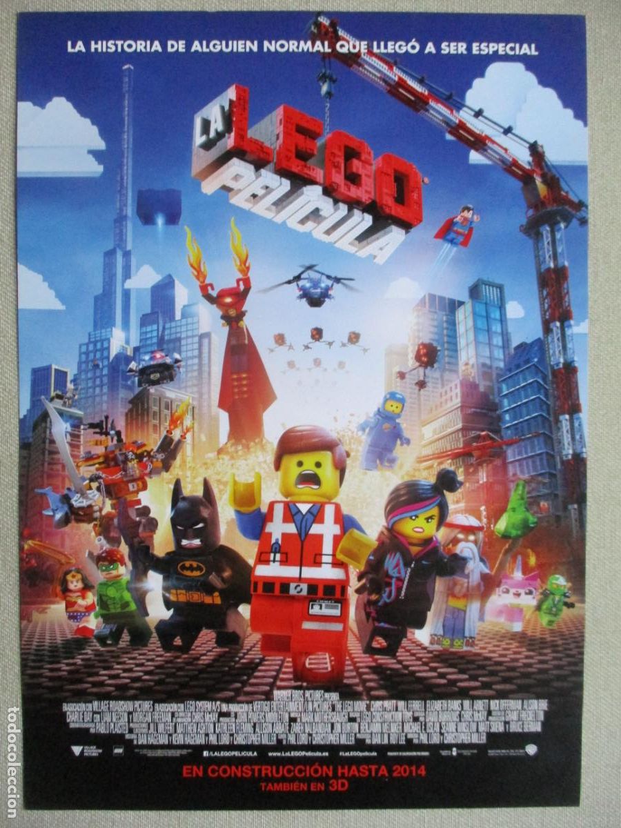 Kino: LA LEGO PELICULA. GUIA ORIGINAL ESTRENO. PEDIDO MINIMO EN GUIAS 10 EUROS.