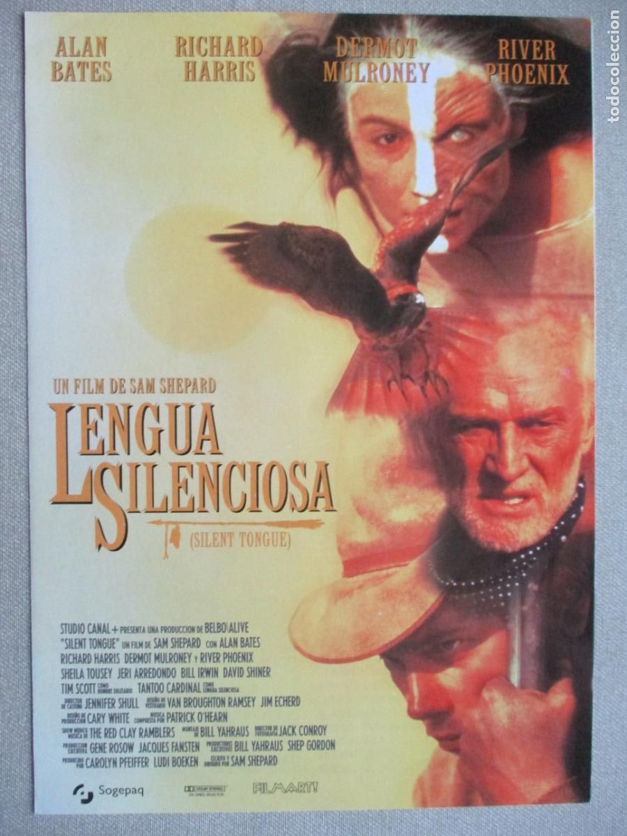 Kino: LENGUA SILENCIOSA. GUIA ORIGINAL ESTRENO. PEDIDO MINIMO EN GUIAS 10 EUROS.