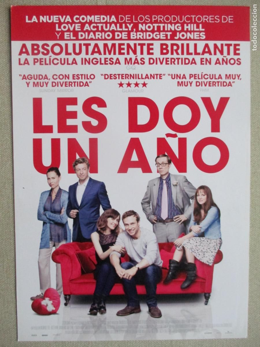 Kino: LES DOY UN A&Ntilde;O. GUIA ORIGINAL ESTRENO. PEDIDO MINIMO EN GUIAS 10 EUROS.