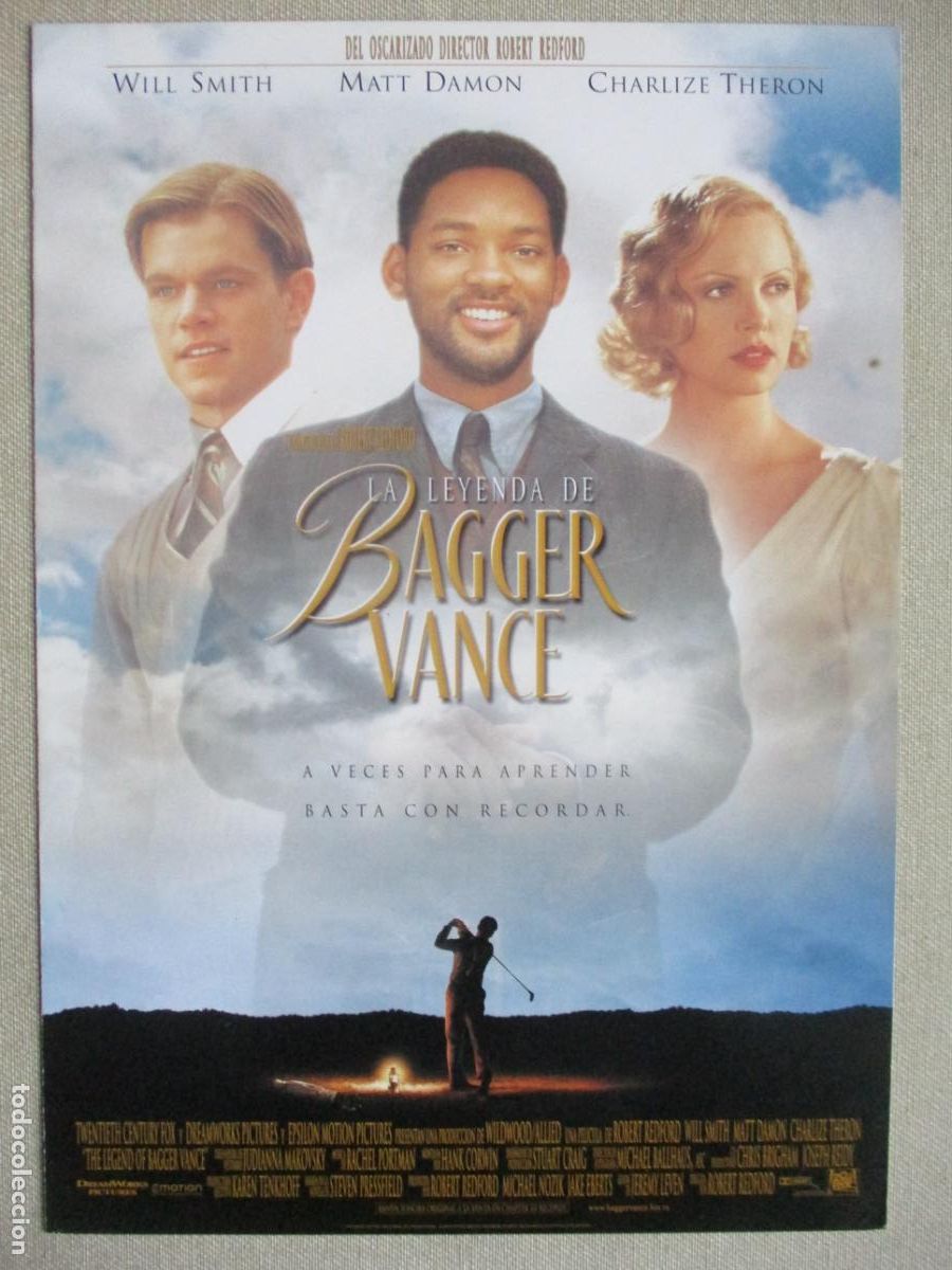 Kino: LA LEYENDA DE BAGGER VANCE. GUIA ORIGINAL ESTRENO. PEDIDO MINIMO EN GUIAS 10 EUROS.