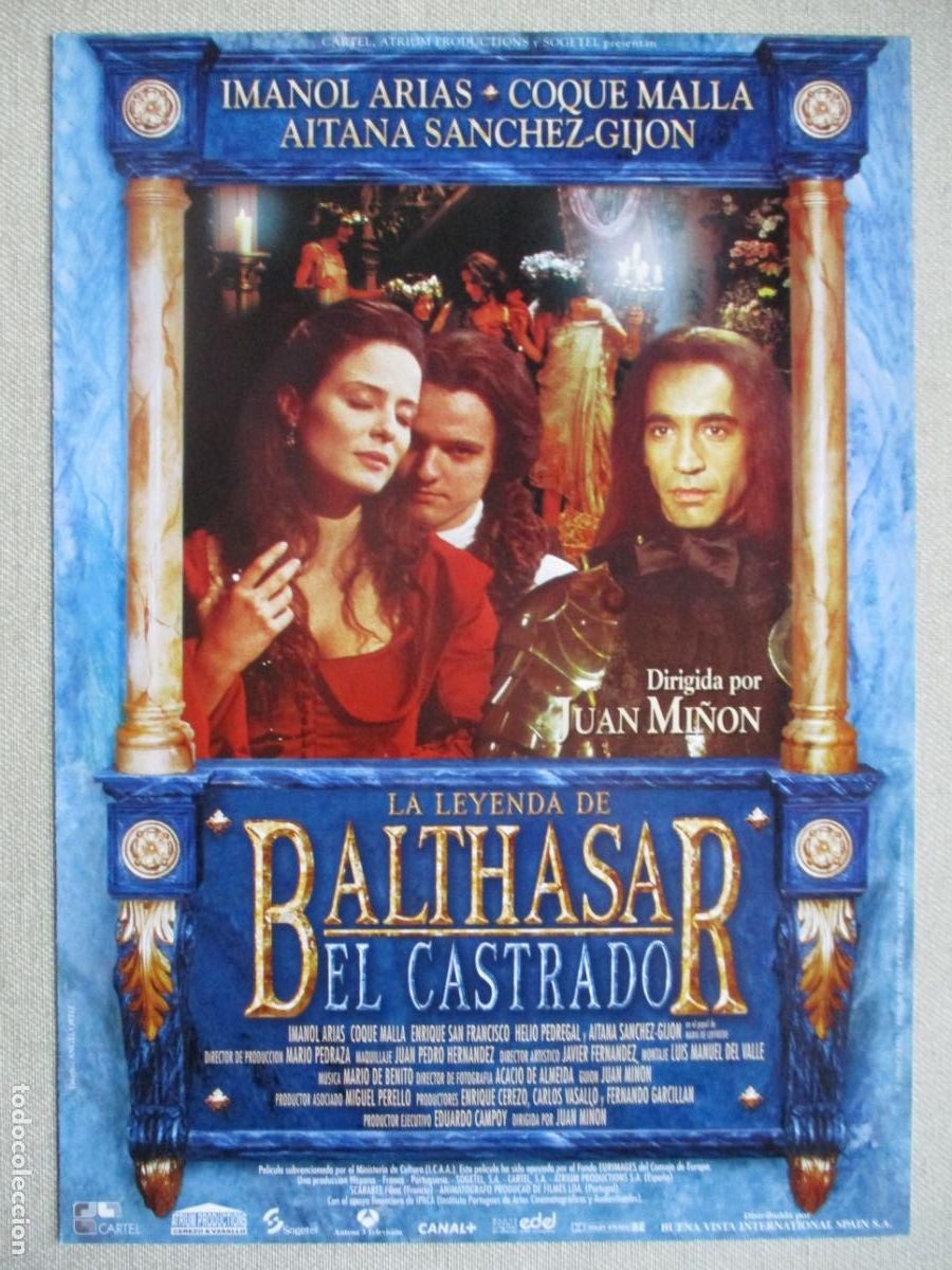 Kino: LA LEYENDA DE BALTHASAR EL CASTRADO. GUIA ORIGINAL ESTRENO. PEDIDO MINIMO EN GUIAS 10 EUROS.
