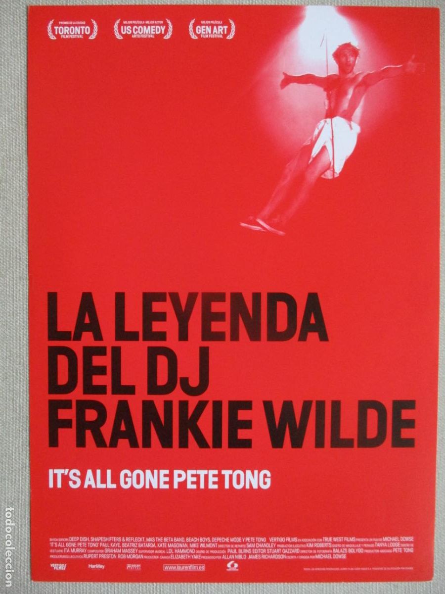 Kino: LA LEYENDA DEL DJ FRANKIE WILDE. GUIA ORIGINAL ESTRENO. PEDIDO MINIMO EN GUIAS 10 EUROS.