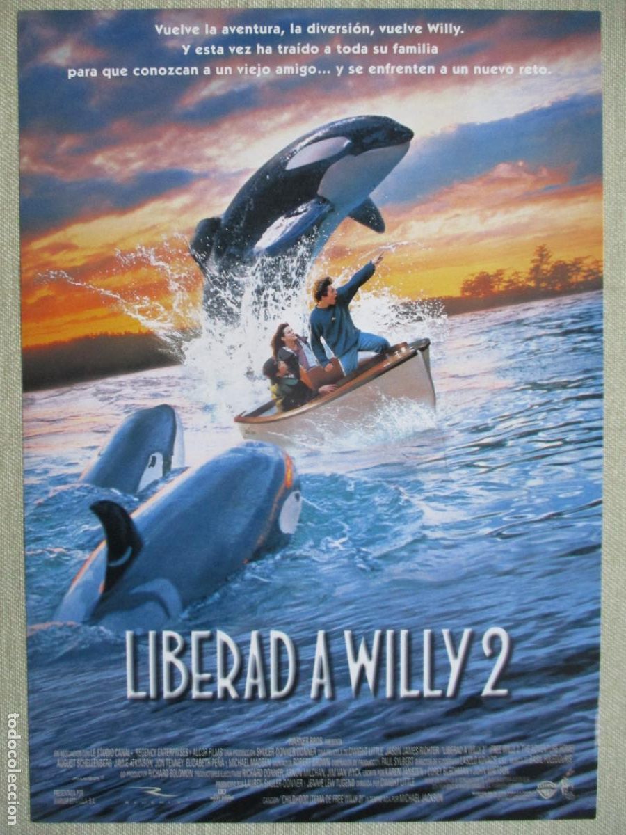 Kino: LIBERAD A WILLY 2. GUIA ORIGINAL ESTRENO. PEDIDO MINIMO EN GUIAS 10 EUROS.