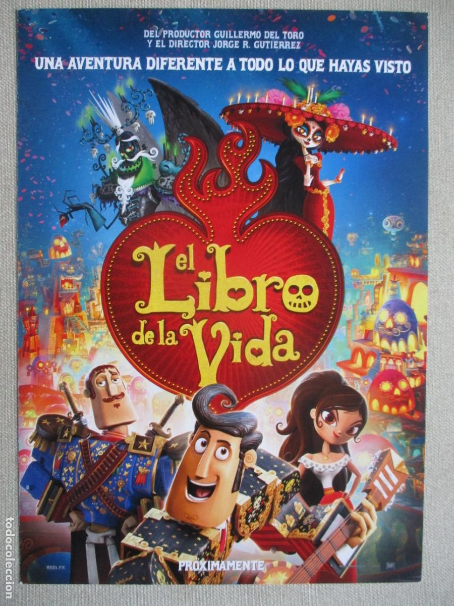 Kino: EL LIBRO DE LA VIDA. GUIA ORIGINAL ESTRENO. PEDIDO MINIMO EN GUIAS 10 EUROS.