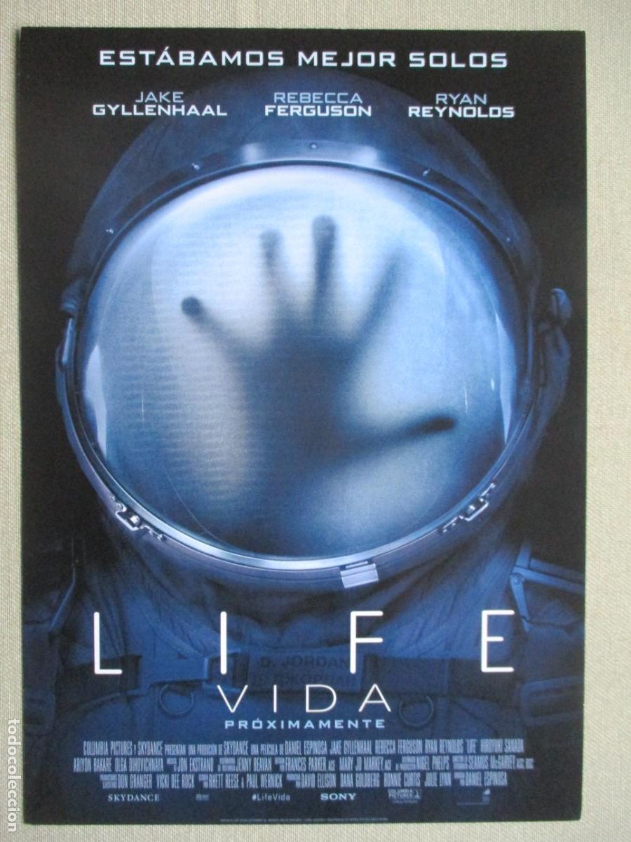 Kino: LIFE (VIDA). GUIA ORIGINAL ESTRENO. PEDIDO MINIMO EN GUIAS 10 EUROS.