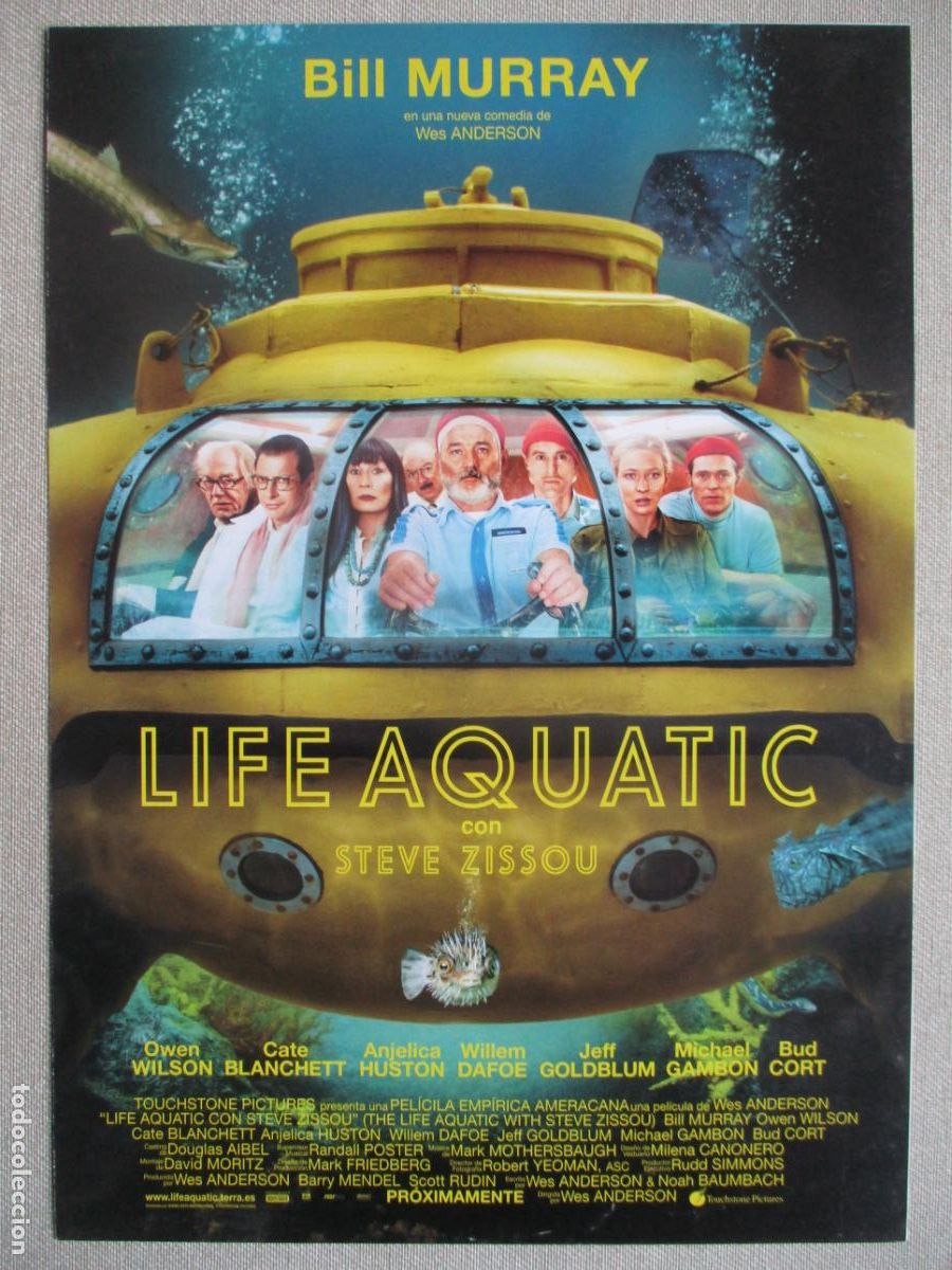 Kino: LIFE AQUATIC. GUIA ORIGINAL ESTRENO. PEDIDO MINIMO EN GUIAS 10 EUROS.
