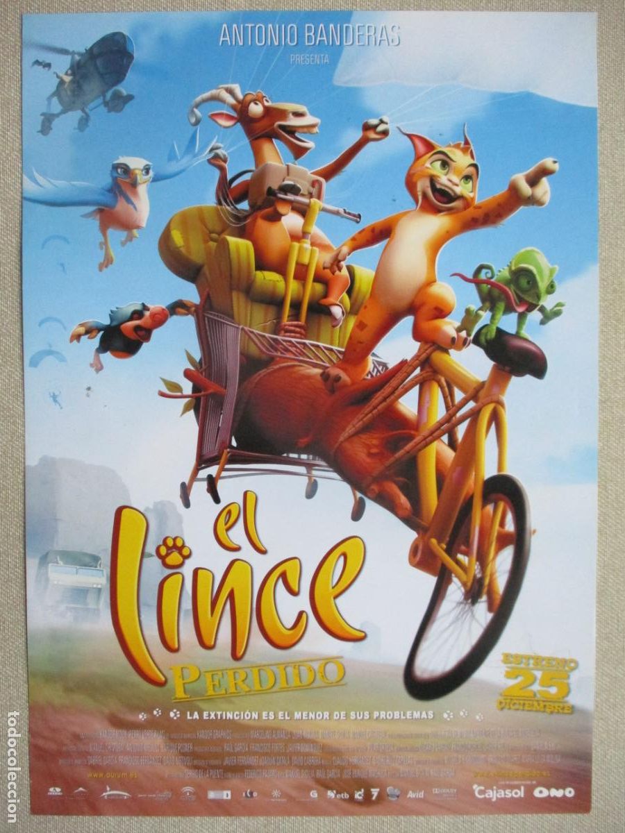 Cinema: EL LINCE PERDIDO. GUIA ORIGINAL ESTRENO. PEDIDO MINIMO EN GUIAS 10 EUROS.