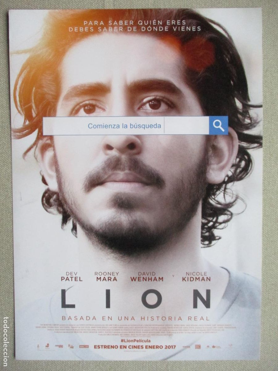 Kino: LION. GUIA ORIGINAL ESTRENO. PEDIDO MINIMO EN GUIAS 10 EUROS.