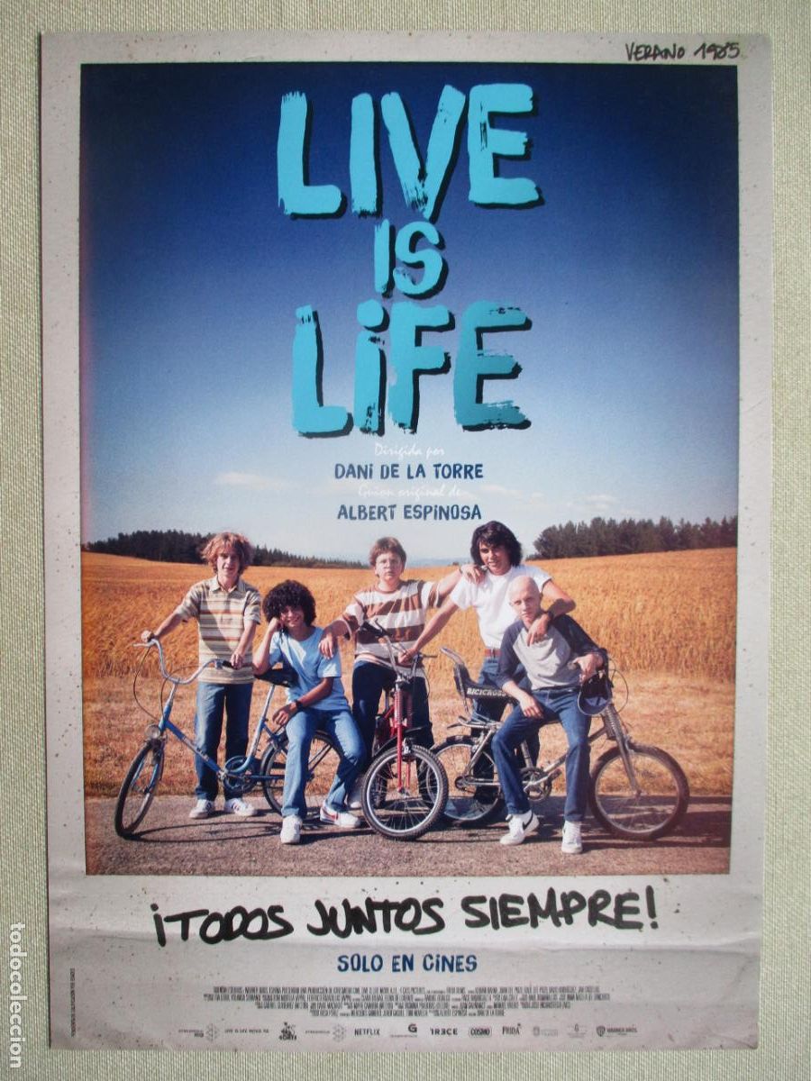 Kino: LIVE IS LIFE. GUIA ORIGINAL ESTRENO. PEDIDO MINIMO EN GUIAS 10 EUROS.