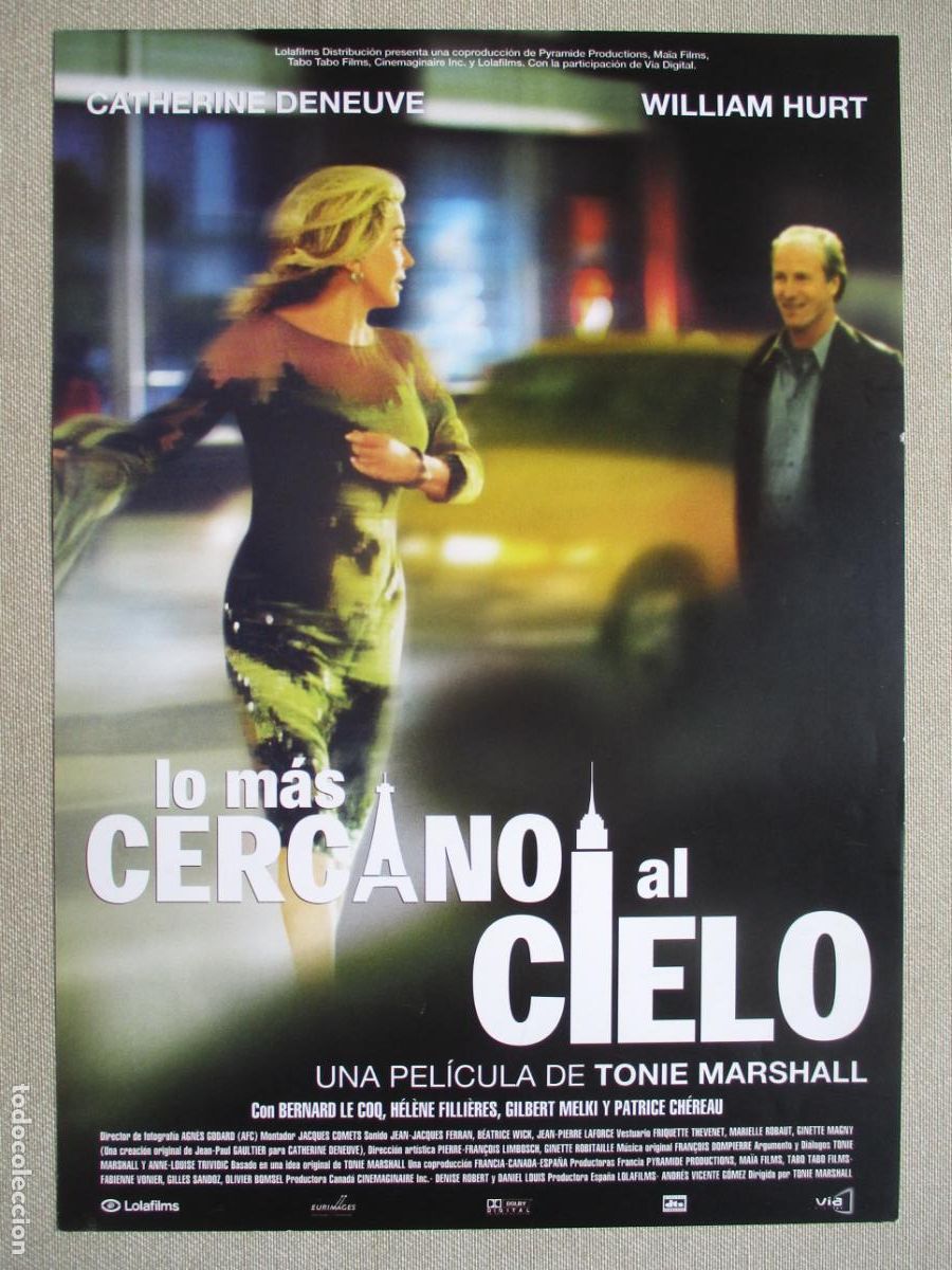 Kino: LO MAS CERCANO AL CIELO. GUIA ORIGINAL ESTRENO. PEDIDO MINIMO EN GUIAS 10 EUROS.