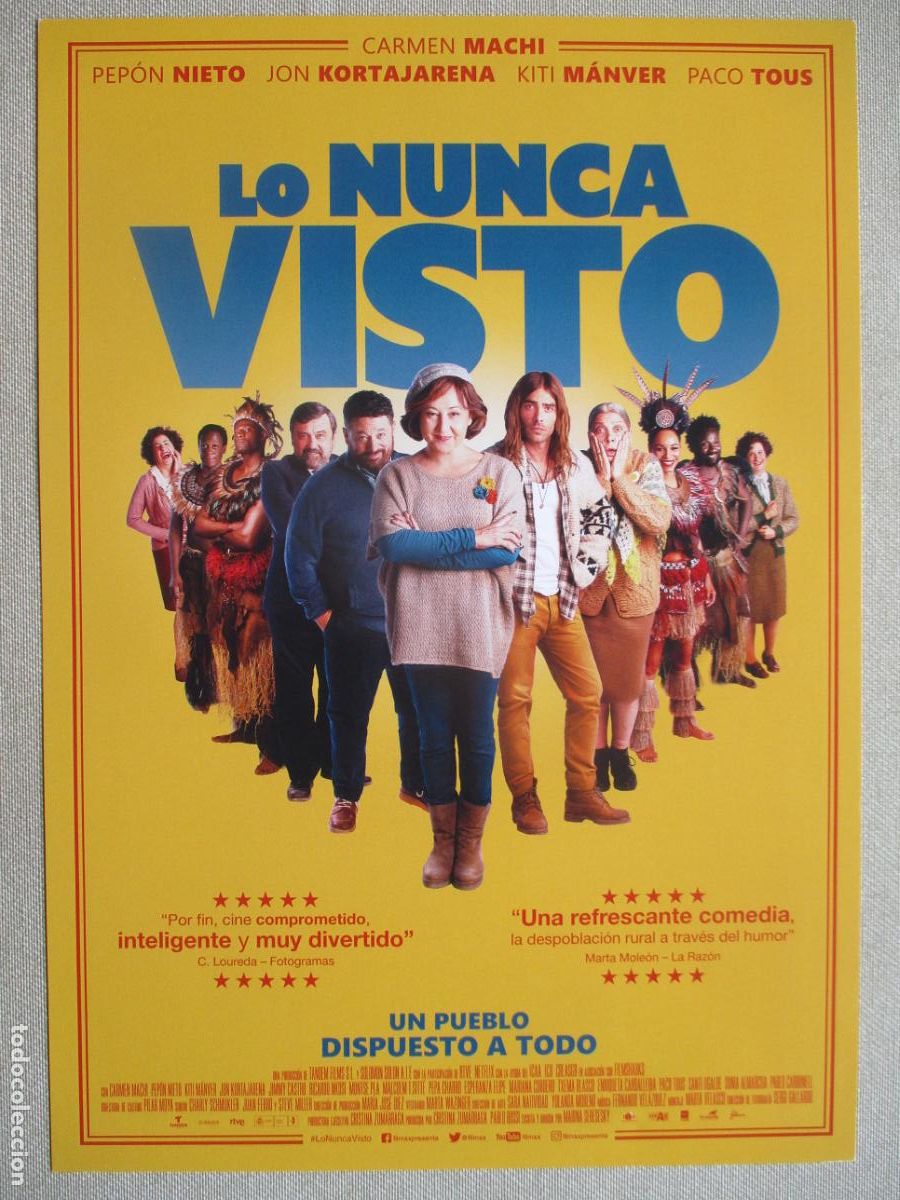 Kino: LO NUNCA VISTO. GUIA ORIGINAL ESTRENO. PEDIDO MINIMO EN GUIAS 10 EUROS.