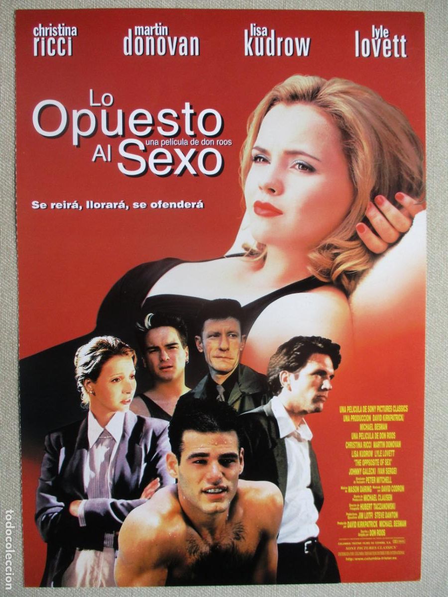 Kino: LO OPUESTO AL SEXO. GUIA ORIGINAL ESTRENO. PEDIDO MINIMO EN GUIAS 10 EUROS.