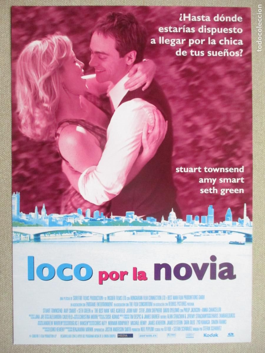 Cinema: LOCO POR LA NOVIA. GUIA ORIGINAL ESTRENO. PEDIDO MINIMO EN GUIAS 10 EUROS.