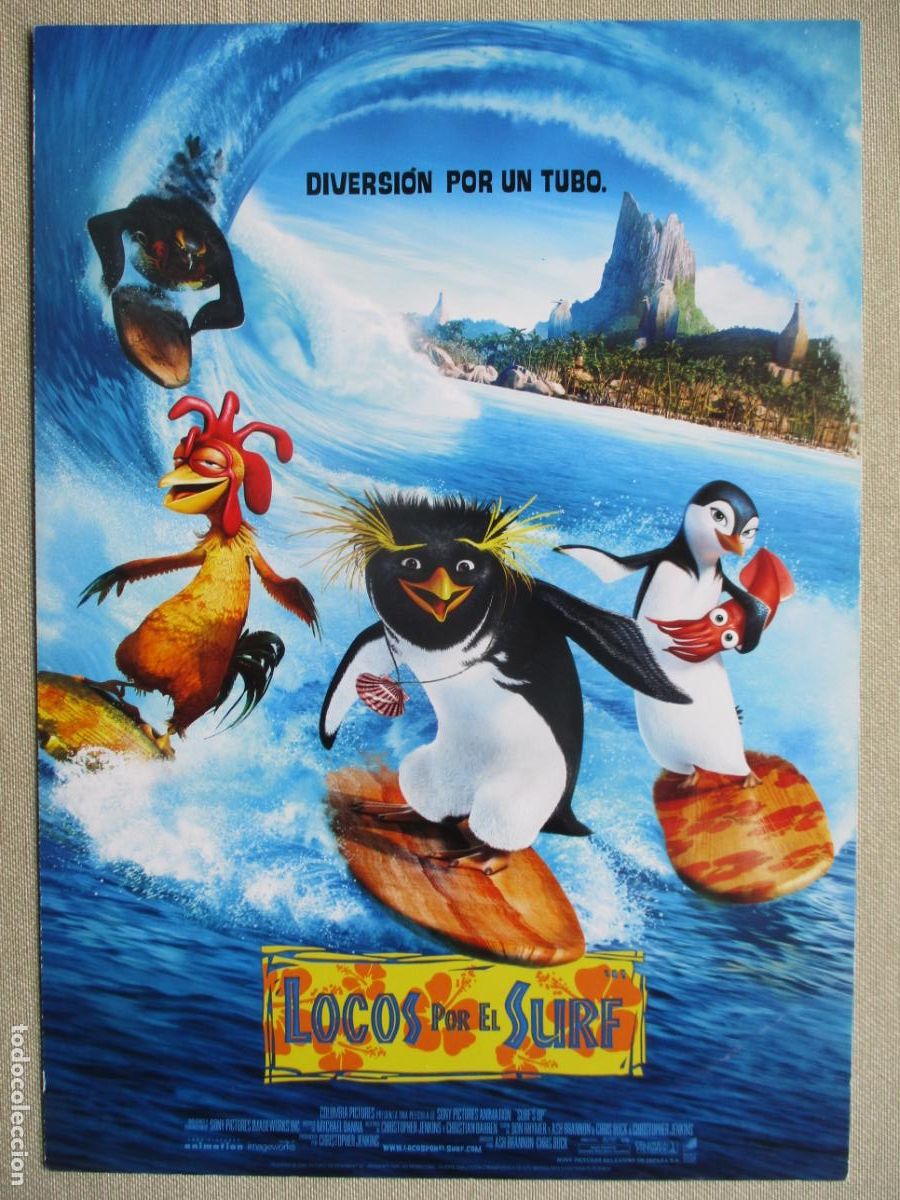 Cinema: LOCOS POR EL SURF. GUIA ORIGINAL ESTRENO. PEDIDO MINIMO EN GUIAS 10 EUROS.