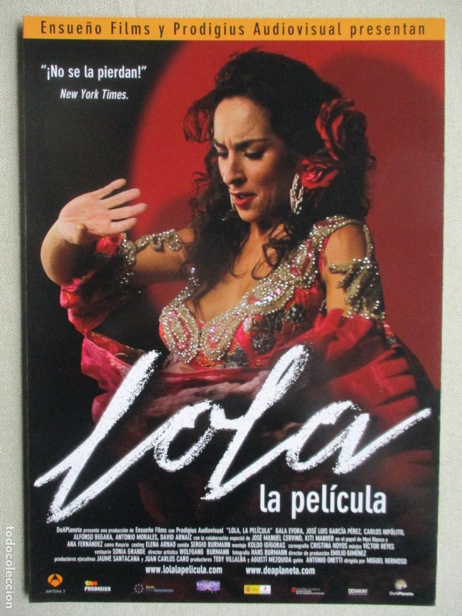 Cinema: LOLA LA PELICULA. GUIA ORIGINAL ESTRENO. PEDIDO MINIMO EN GUIAS 10 EUROS.