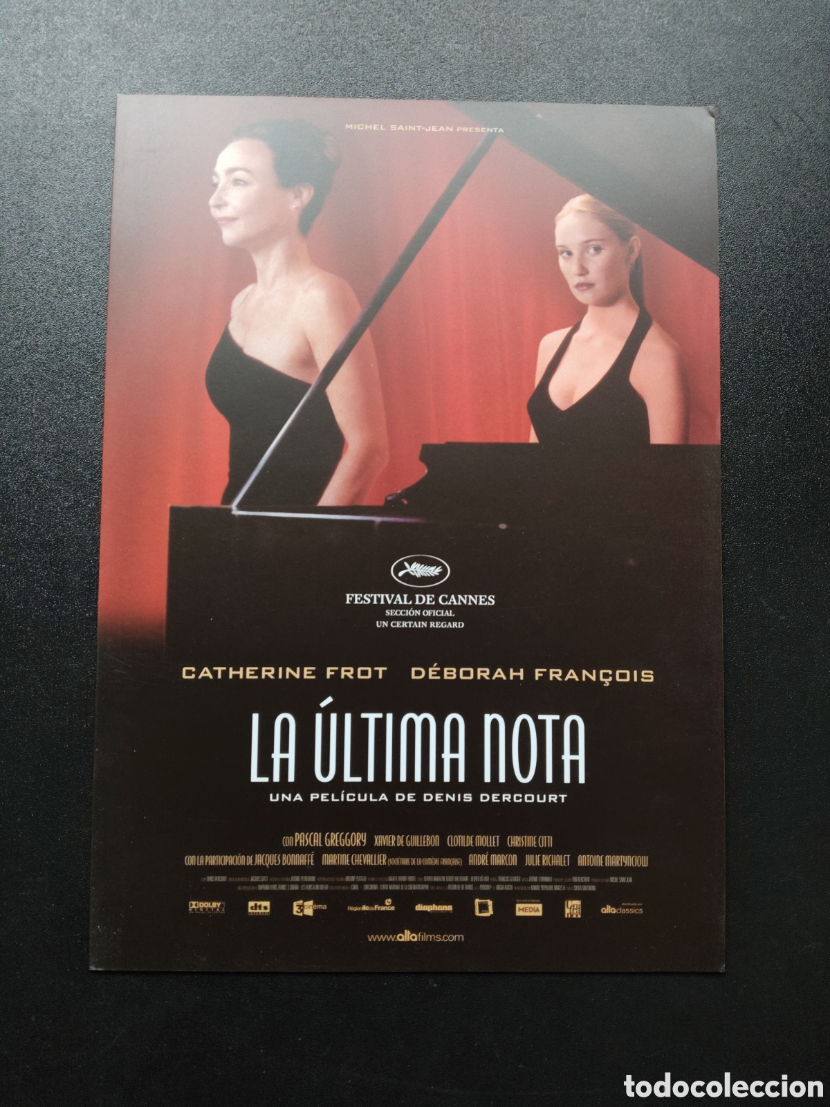 Cinema: LA ULTIMA NOTA - CATHERINE FROT Y DEBORAH FRANCOIS - GUIA DE CINE ORIGINAL CA59