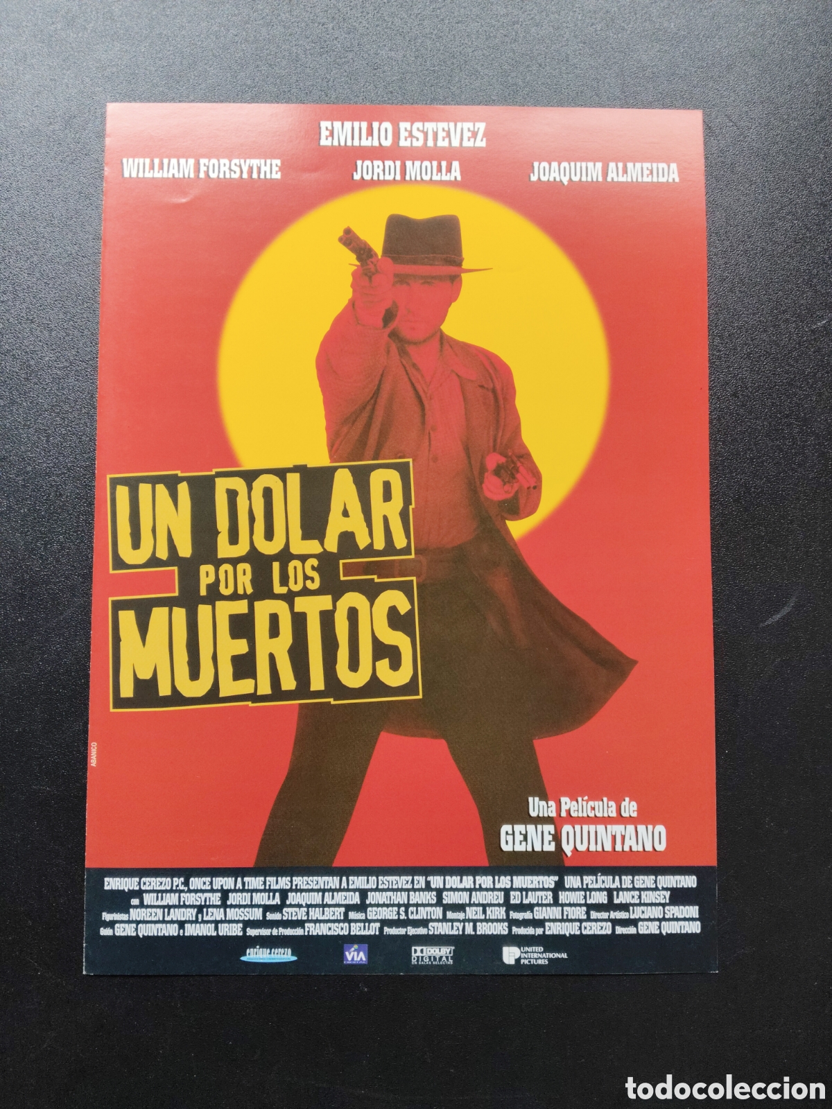 Cinema: UN DOLAR POR LOS MUERTOS - EMILIO ESTEVEZ CON WILLIAM FORSYTHE - GUIA DE CINE ORIGINAL CA59