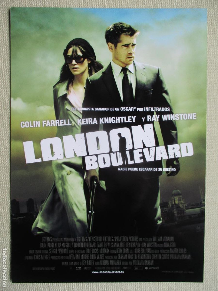 Cinema: LONDON BOULEVARD. GUIA ORIGINAL ESTRENO. PEDIDO MINIMO EN GUIAS 10 EUROS.