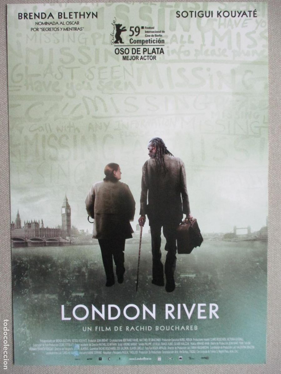 Cinema: LONDON RIVER. GUIA ORIGINAL ESTRENO. PEDIDO MINIMO EN GUIAS 10 EUROS.