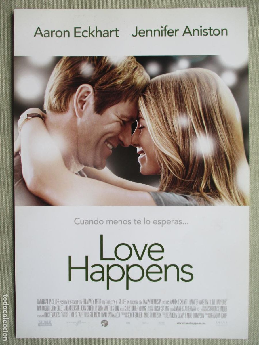 Cinema: LOVE HAPPENS. GUIA ORIGINAL ESTRENO. PEDIDO MINIMO EN GUIAS 10 EUROS.