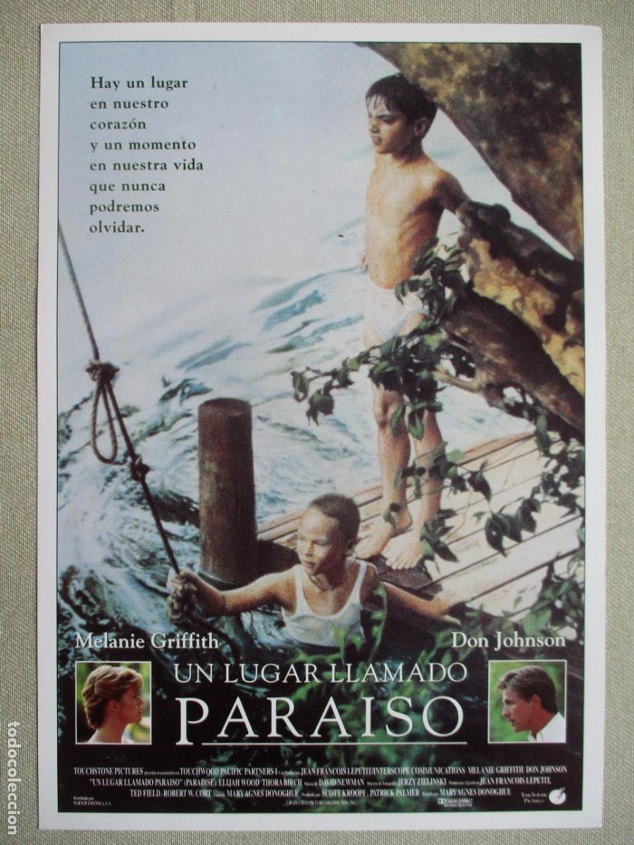 Kino: UN LUGAR LLAMADO PARAISO. GUIA ORIGINAL ESTRENO. PEDIDO MINIMO EN GUIAS 10 EUROS.