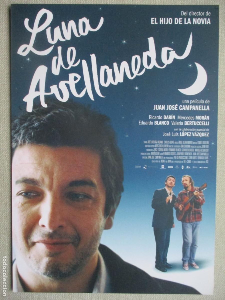 Kino: LUNA DE AVELLANEDA. GUIA ORIGINAL ESTRENO. PEDIDO MINIMO EN GUIAS 10 EUROS.