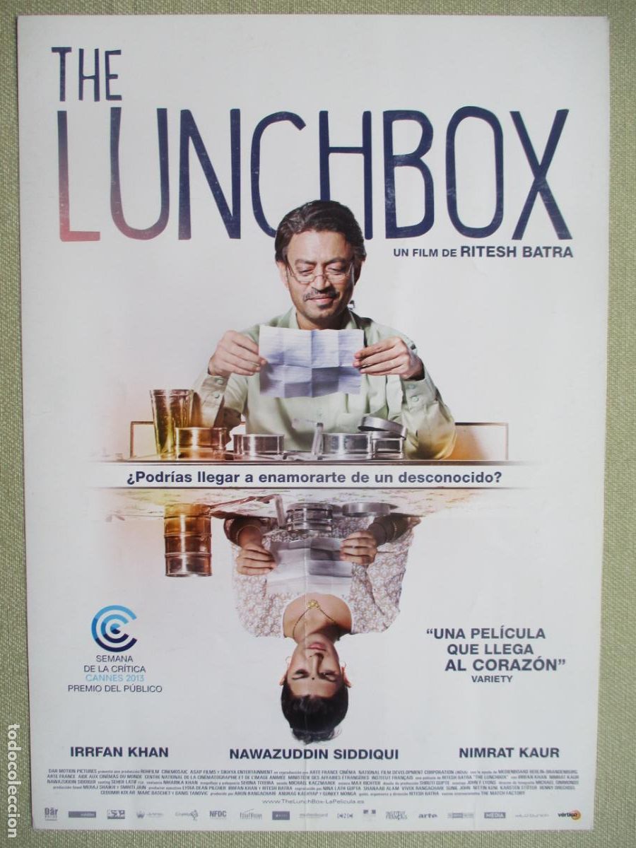 Kino: THE LUNCHBOX. GUIA ORIGINAL ESTRENO. PEDIDO MINIMO EN GUIAS 10 EUROS.