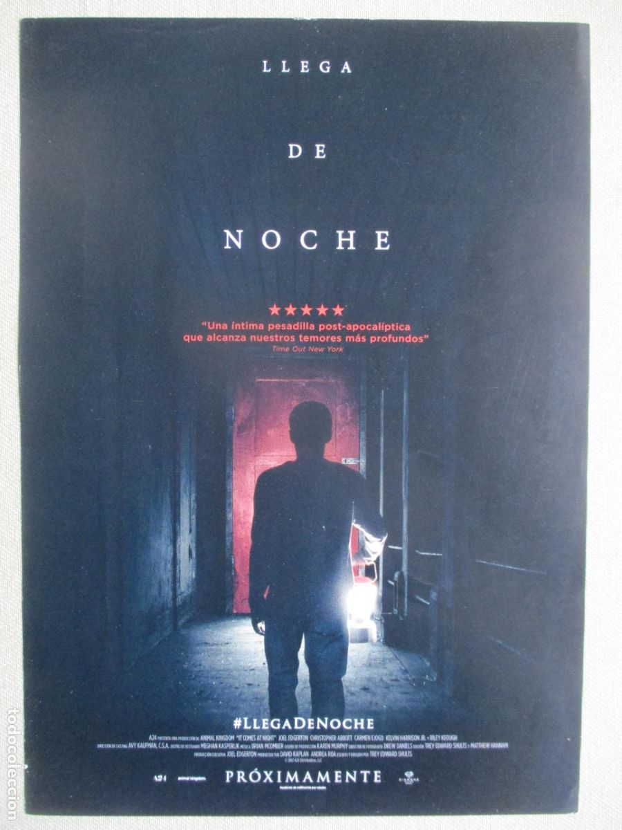 Kino: LLEGA DE NOCHE. GUIA ORIGINAL ESTRENO. PEDIDO MINIMO EN GUIAS 10 EUROS.