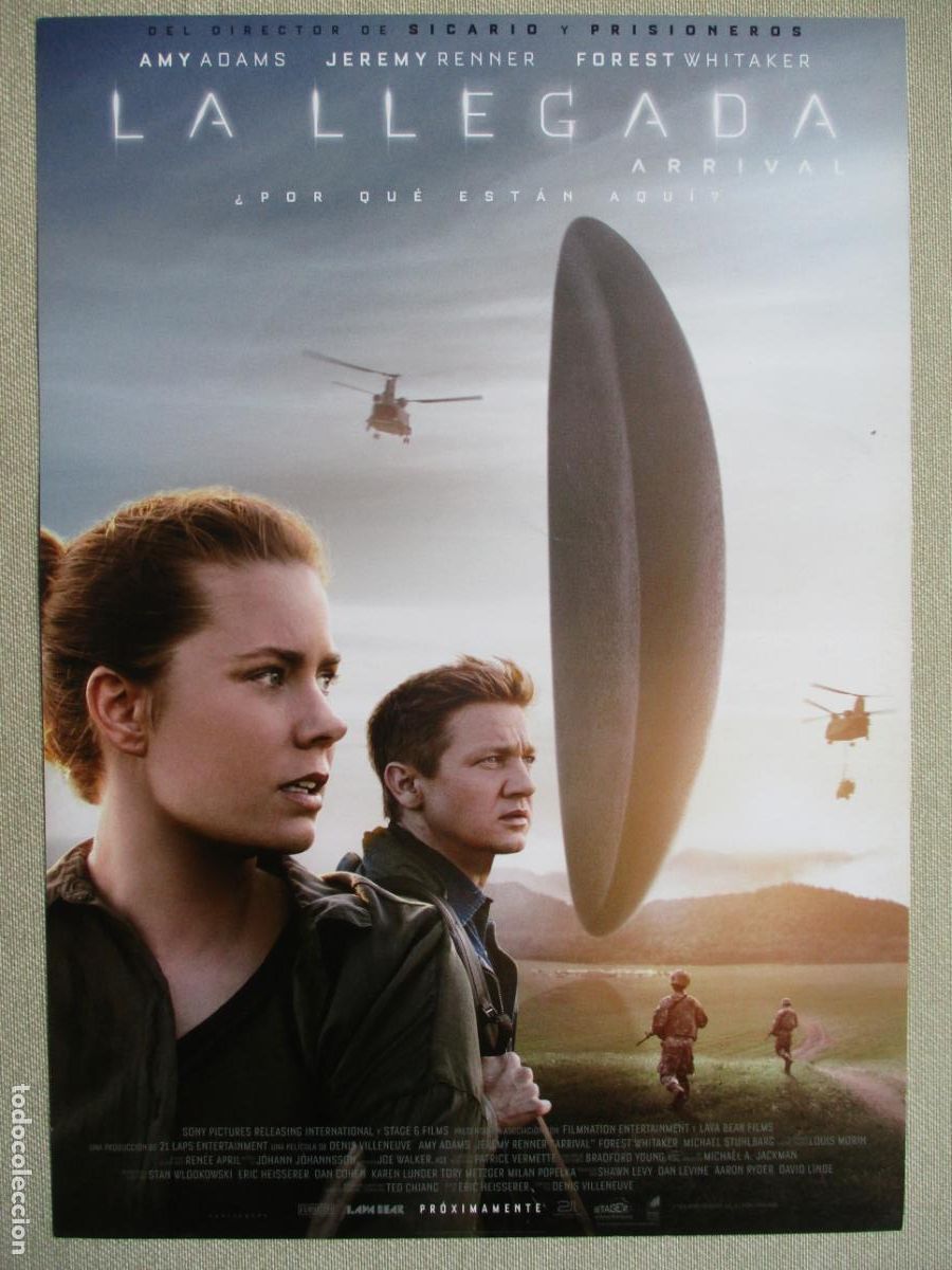 Kino: LA LLEGADA. GUIA ORIGINAL ESTRENO. PEDIDO MINIMO EN GUIAS 10 EUROS.