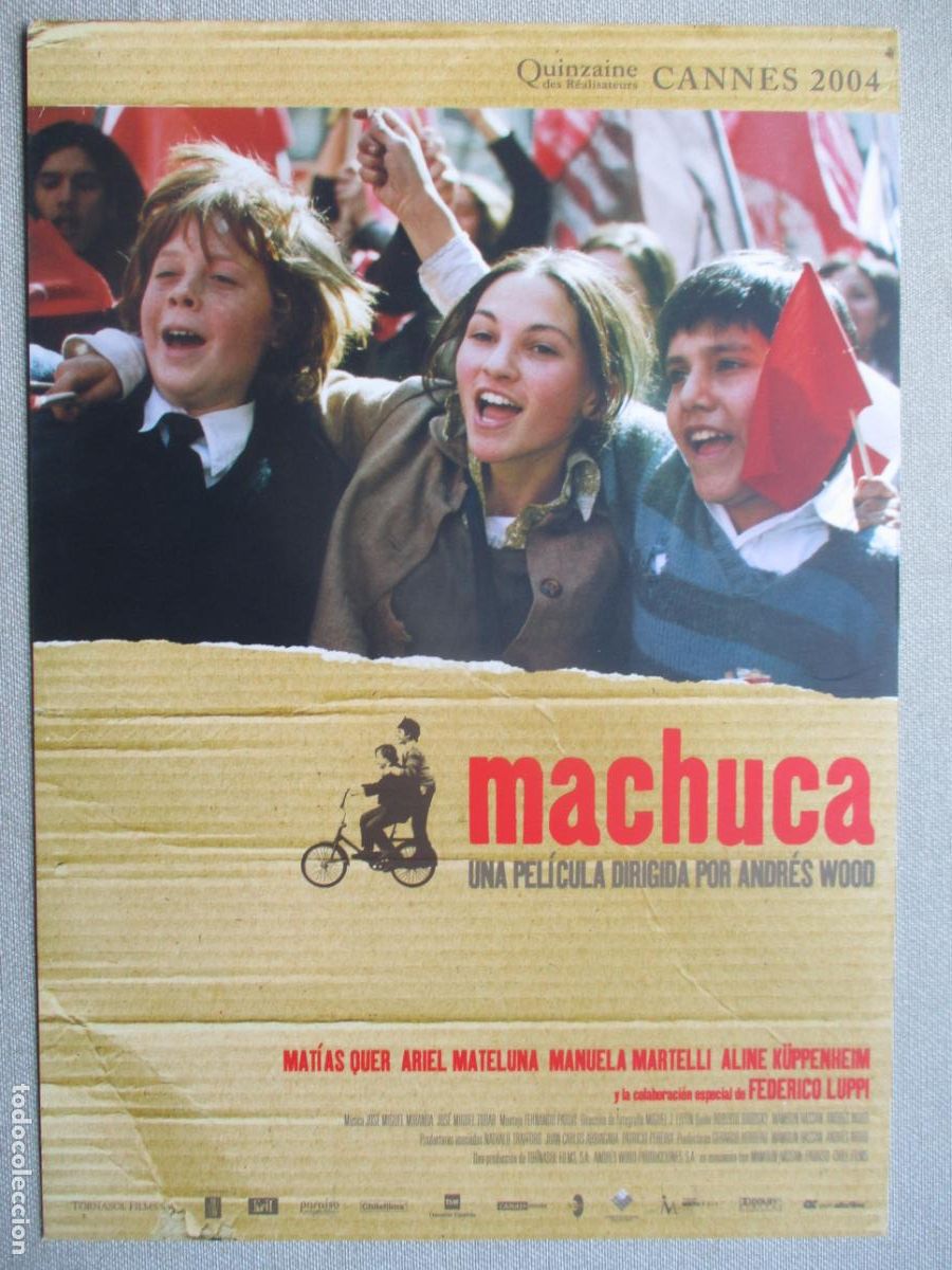 Kino: MACHUCA. GUIA ORIGINAL ESTRENO. PEDIDO MINIMO EN GUIAS 10 EUROS.