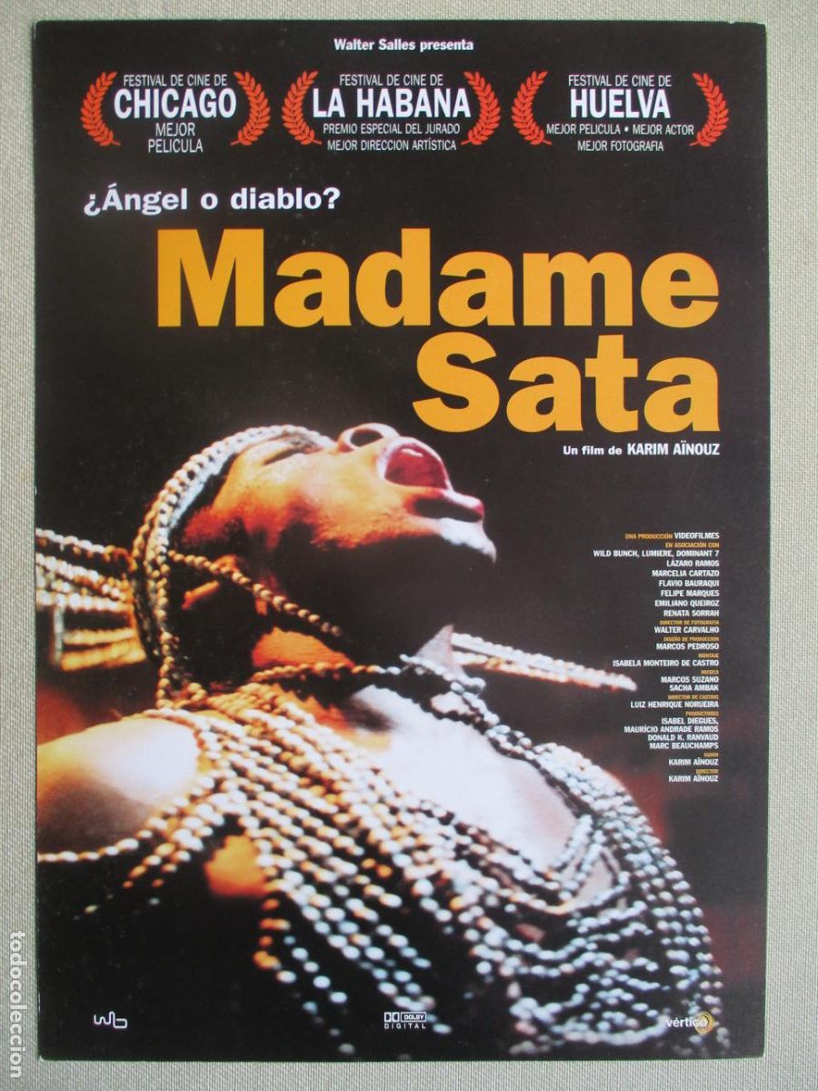 Kino: MADAME SATA. GUIA ORIGINAL ESTRENO. PEDIDO MINIMO EN GUIAS 10 EUROS.