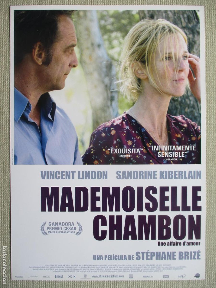 Kino: MADEMOISELLE CHAMBON. GUIA ORIGINAL ESTRENO. PEDIDO MINIMO EN GUIAS 10 EUROS.