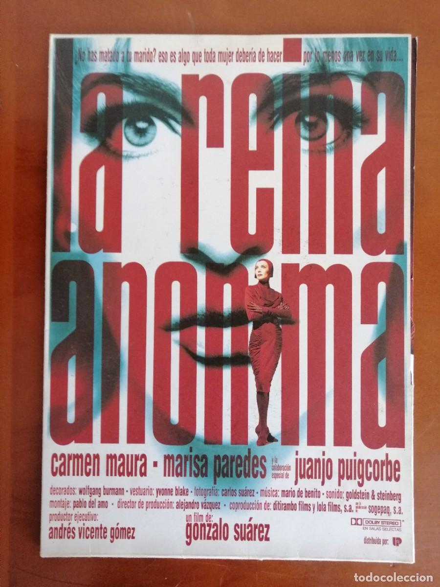 Cinema: G6619 LA REINA ANONIMA-LIBRO 28 PAGINAS EN UNA CARPETA