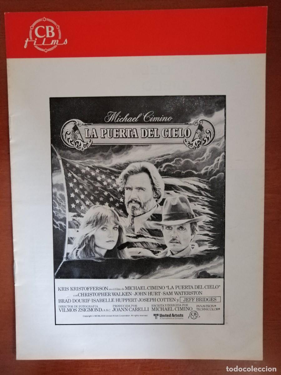 Cinema: G6600 LA PUERTA DEL CIELO-LIBRO 8 PAGINAS