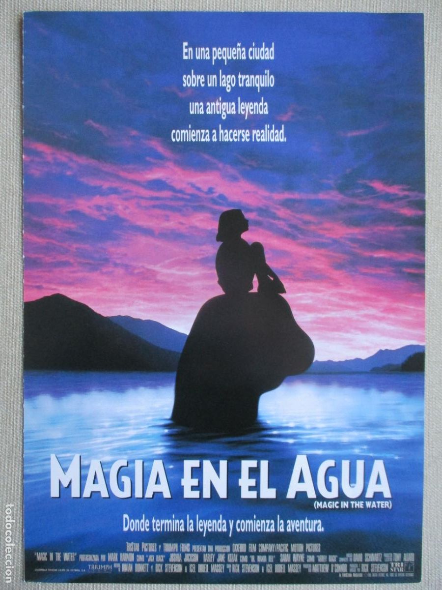 Cinema: MAGIA EN EL AGUA. GUIA ORIGINAL ESTRENO. PEDIDO MINIMO EN GUIAS 10 EUROS.