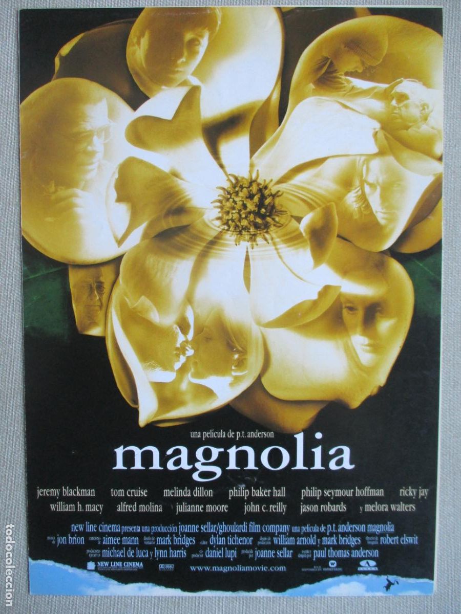 Cinema: MAGNOLIA. GUIA ORIGINAL ESTRENO. PEDIDO MINIMO EN GUIAS 10 EUROS.