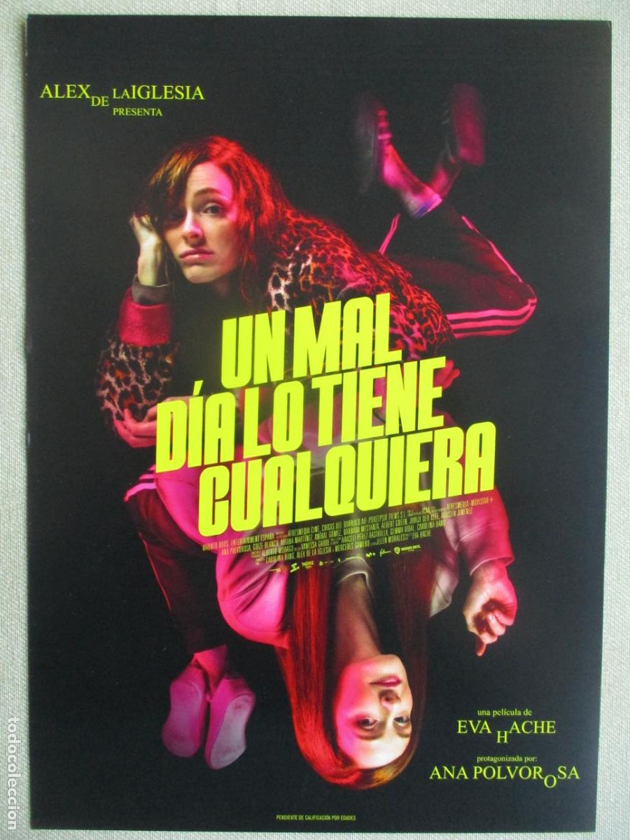 Cinema: UN MAL DIA LO TIENE CUALQUIERA. GUIA ORIGINAL ESTRENO. PEDIDO MINIMO EN GUIAS 10 EUROS.