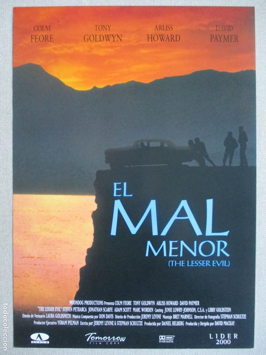 Cinema: EL MAL MENOR. GUIA ORIGINAL ESTRENO. PEDIDO MINIMO EN GUIAS 10 EUROS.