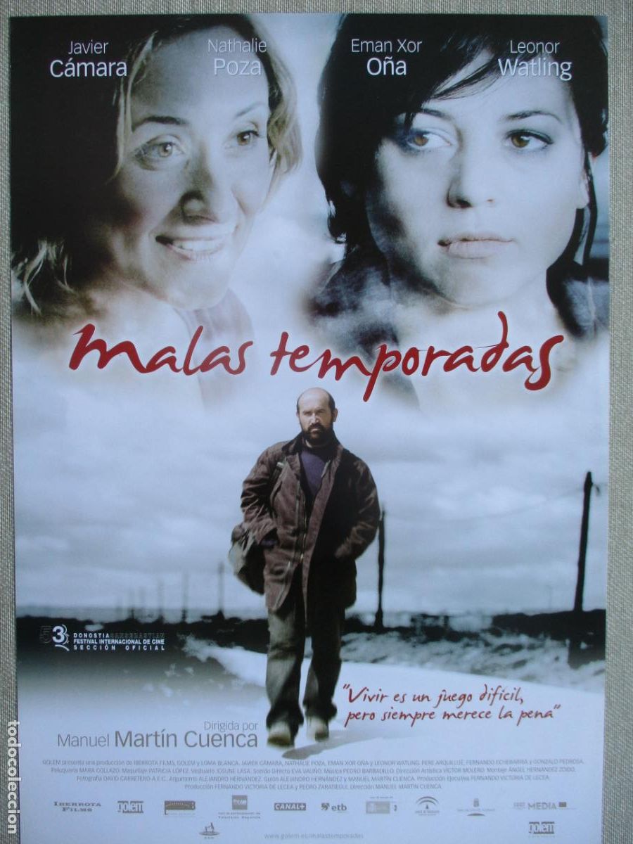 Cine: MALAS TEMPORADAS. GUIA ORIGINAL ESTRENO. PEDIDO MINIMO EN GUIAS 10 EUROS.